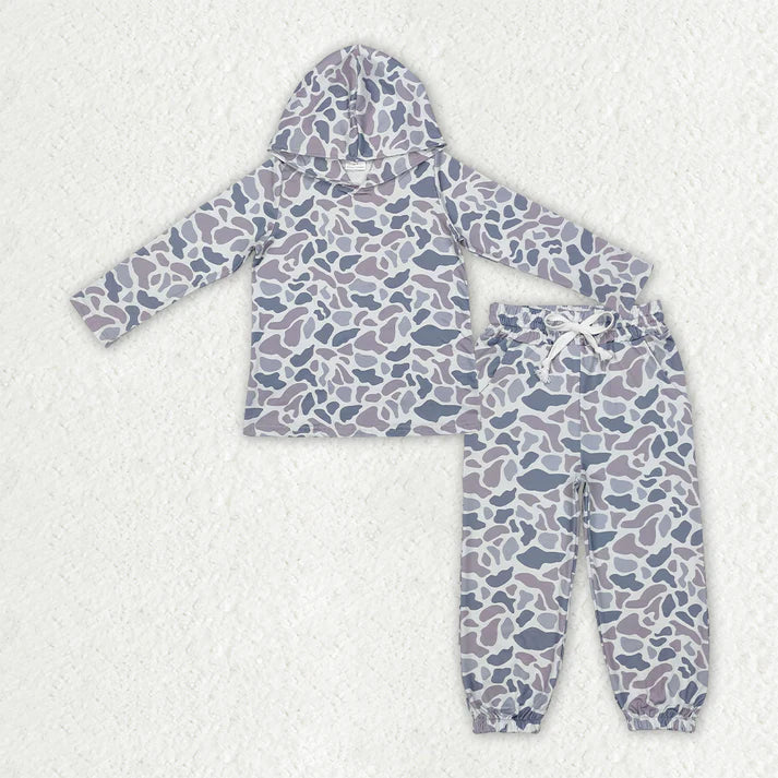 Sibling Baby Boys Camouflage Hooded Top Jogger Pants Outfits Clothes Sets 11.5