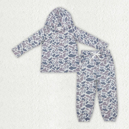 Sibling Baby Boys Camouflage Hooded Top Jogger Pants Outfits Clothes Sets 11.5