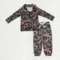 Sibling Baby Boys Camo Zipper Pullover Top Pockets Jogger Pants Southern Clothes Sets 11.5