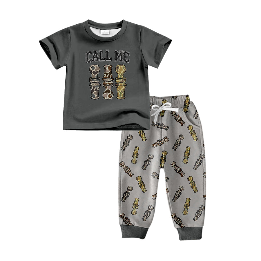 Baby Boys Clothes Grey Duck Top Pants Clothes Sets Preorder BSPO0487