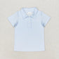 Sibling Baby Boys Short Sleeve Colorful Stripe Button Polo Shirts Tops