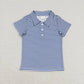 Sibling Baby Boys Short Sleeve Colorful Stripe Button Polo Shirts Tops