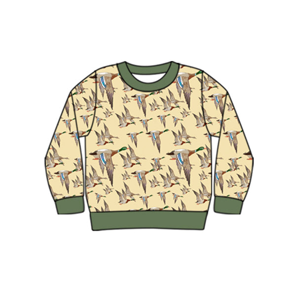 Baby Boys Clothes Ducks Hunting Long Sleeve Tee Shirts Tops Preorder BT0804