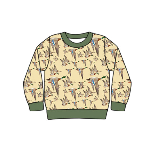 Baby Boys Clothes Ducks Hunting Long Sleeve Tee Shirts Tops Preorder BT0804