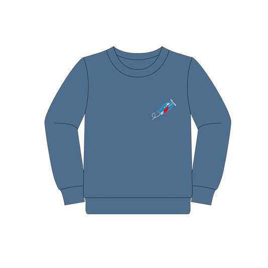 Baby Boys Clothes Blue Plane Long Sleeve Tee Shirts Tops Preorder BT0877