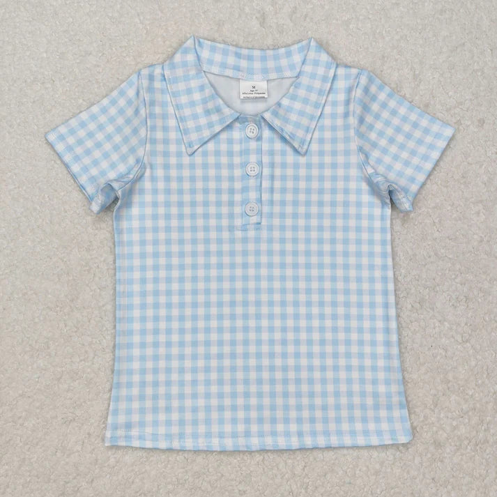 Sibling Baby Boys Short Sleeve Colorful Stripe Button Polo Shirts Tops