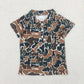 Sibling Baby Boys Short Sleeve Southern Camo Button Polo Shirts Tops