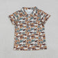 Sibling Baby Boys Short Sleeve Southern Camo Button Polo Shirts Tops