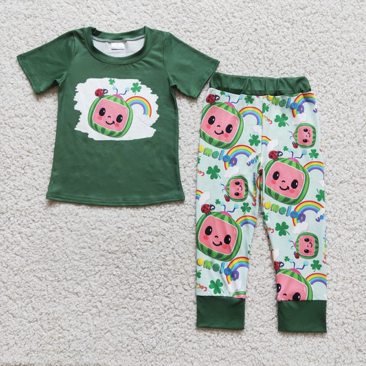 St. Patrick Day Baby Boy Clothes Boutique Kids Outfits D5-2 3.1