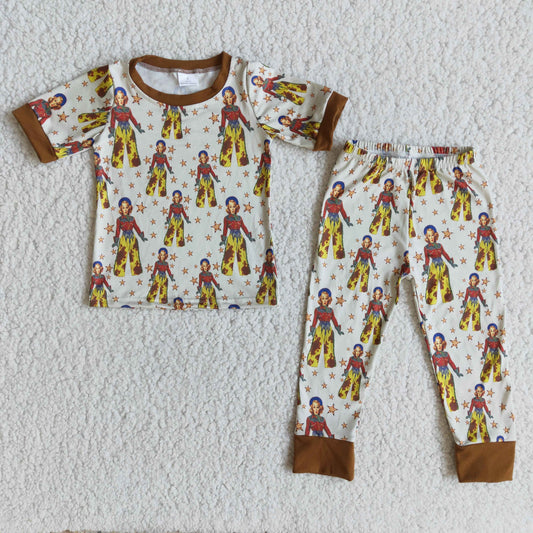 Hot Sale Kids Pajamas Short Sleeve Sleepwear Sets E8-13