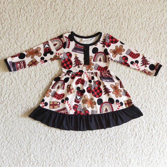 Cute Baby Girls Dress Long Sleeve Dresses GLD0124