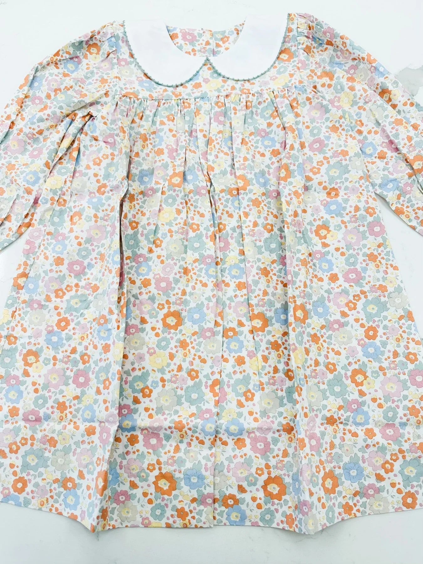 Baby Girls Dress Flower Long Sleeve Knee Length Dresses Preorder GLD0885