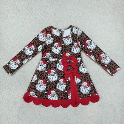 Sibling Baby Girls Long Sleeve Green Frogs Santa Trees Yoga Active Bows Scallop Christmas Sets