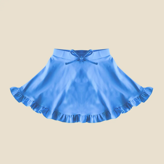 Baby Girls Yoga Skirts Skorts Blue Yoga Ruffle Active Skirt Preorder GLK0093 4.7