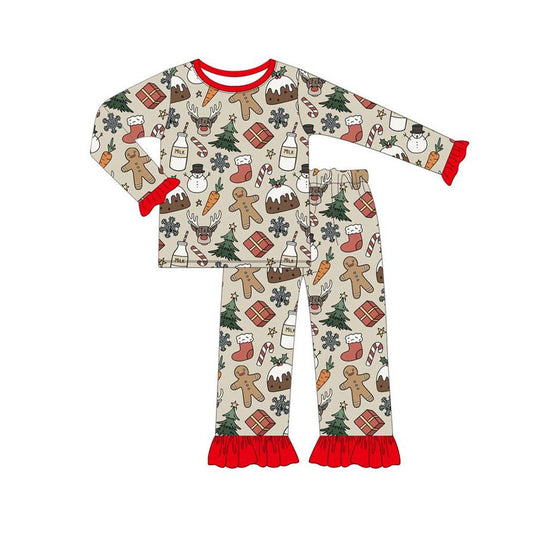 Baby Girls Pajamas Christmas Gifts Tee Shirt Pants Pajamas Sets Preorder GLP1521