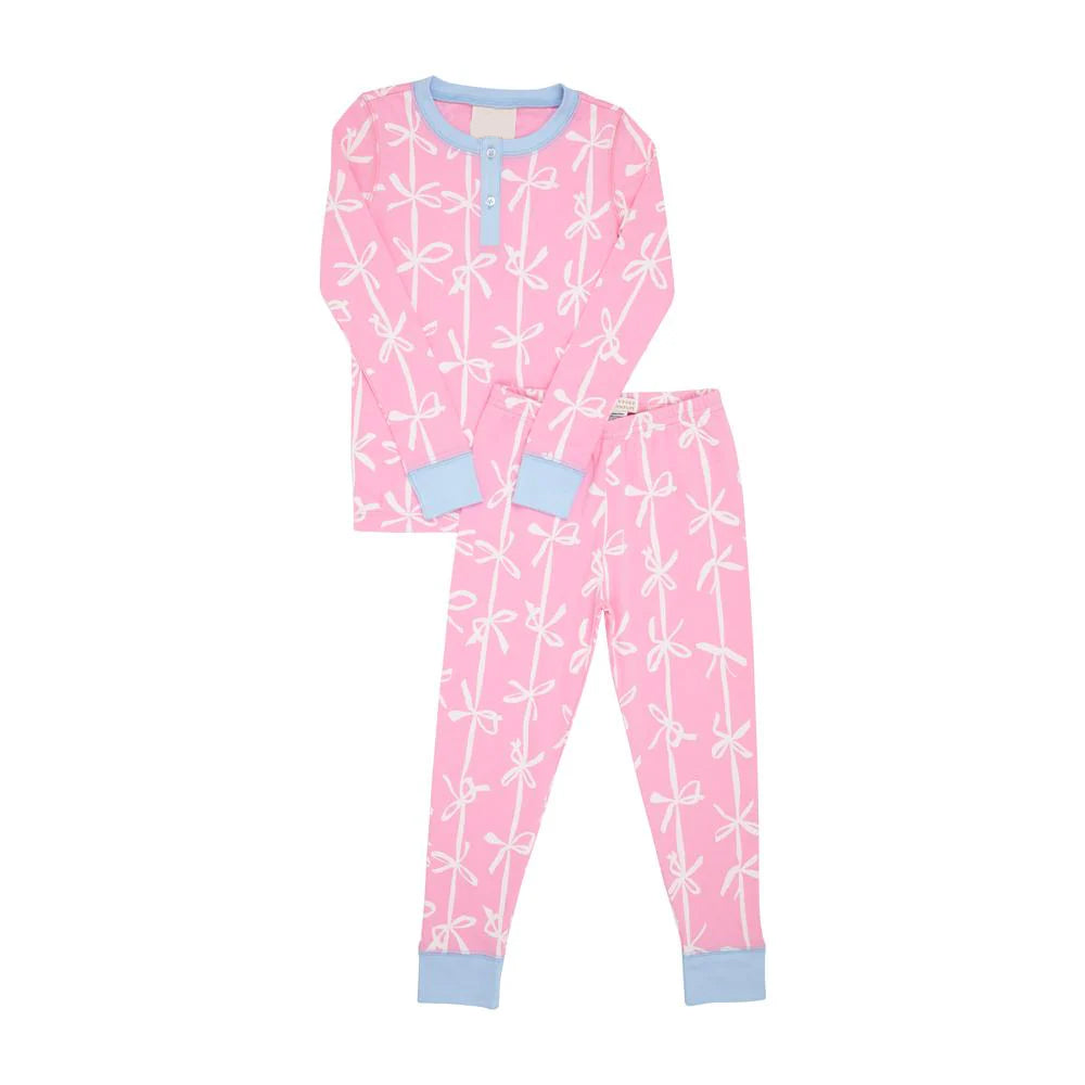 Baby Girls Pajamas Pink Bows Shirt Pants Pajamas Sleepwear Sets Preorder GLP1666