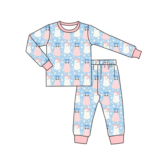 Baby Girls Pajamas Halloween Ghosts Flowers Pajamas Sets Preorder GLP1785