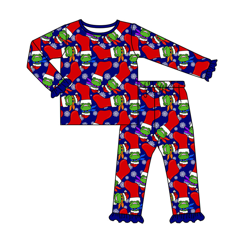 Baby Girls Pajamas Christmas Long Sleeve Shirt Pants Pajamas Sets preorder GLP1834