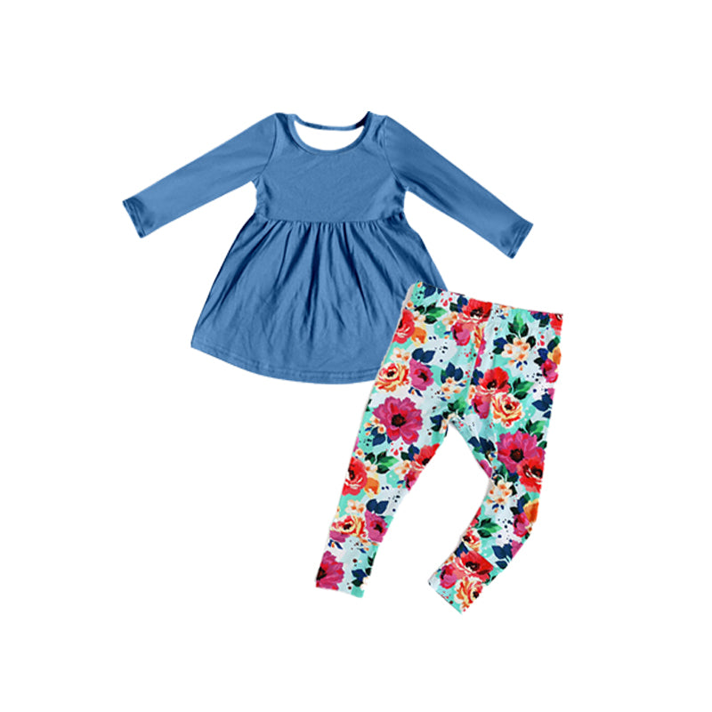 Baby Girls Clothes Tunic Tops Floral Legging Sets Preorder GLP1886