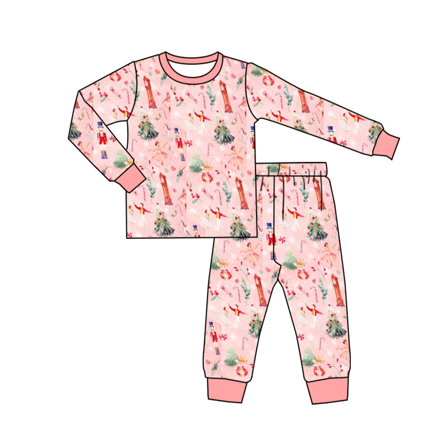 Baby Girls Pajamas Christmas Long Sleeve Tops Pants Pajamas Sets GLP1904