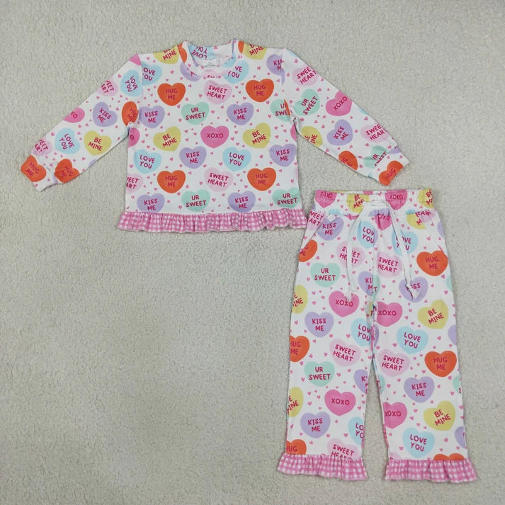Sibling Baby Girls Long Sleeve Shirts Top Pockets Ruffle Pants Clothes Sets