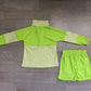 Baby Girls Green Stripe Zip Pullovers Shorts Yoga Active Clothes Sets Preorder GLS0109