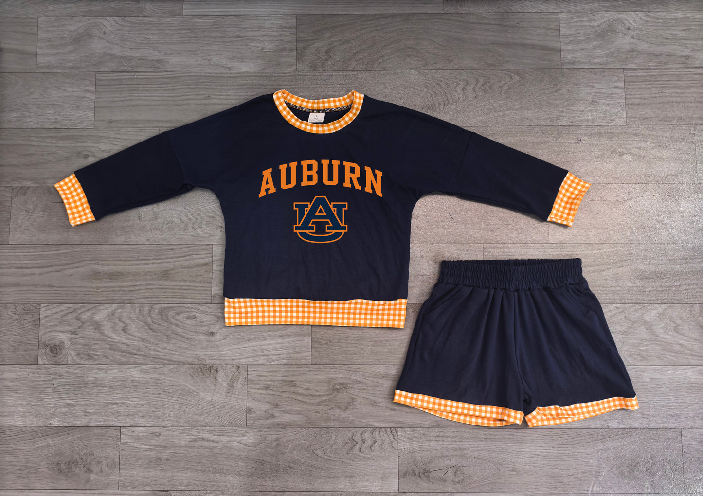 Baby Girls Clothes Vinyl AU Long Sleeve Top Pockets Short Team Clothes Set Preorder GLS0162