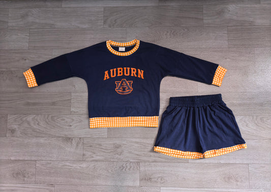 Baby Girls Clothes Vinyl AU Long Sleeve Top Pockets Short Team Clothes Set Preorder GLS0162