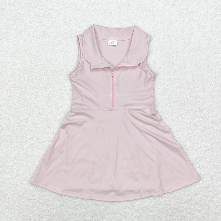 Sibling 8 Colors Baby Girls Dress Athletic Zip Active Wear Dresses