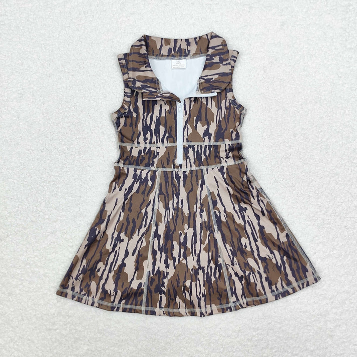 Sibling 8 Colors Baby Girls Dress Athletic Zip Active Wear Dresses