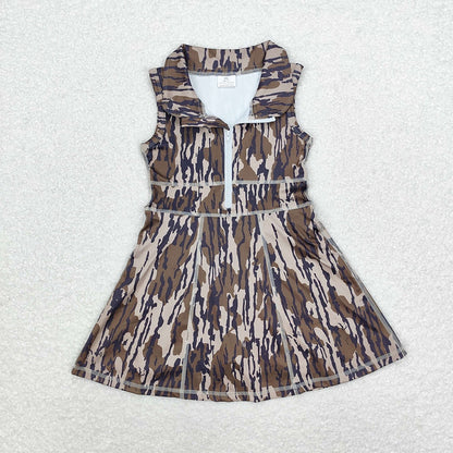 Sibling 8 Colors Baby Girls Dress Athletic Zip Active Wear Dresses