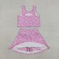 Sibling Baby Girls Footballs Skirt Short Yoga Active Clothes Set Button Short Team Pajamas Sets