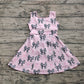 Baby Girls Dress Western Cow Print Bow Sleeveless Knee Length Dresses Preorder GSD1853 3.13