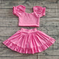 Baby Girls Clothes Pink Yoga Shirt Skirt Active Wear Skirts Skort Sets Preorder GSD2102