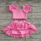 Baby Girls Clothes Pink Yoga Shirt Skirt Active Wear Skirts Skort Sets Preorder GSD2102
