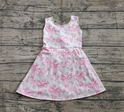 Baby Girls Dress Pink Bows Yoga Skort Knee Length Dresses Preorder GSD2199 4.12