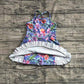 Baby Girls Dress Purple Strap Floral Yoga Ruffle Knee Length Dresses Preorder GSD2279 5.2