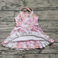 Baby Girls Dress Peach Strap Floral Yoga Ruffle Knee Length Dresses Preorder GSD2280 3.26