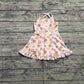 Baby Girls Dress Strap Colorful Daisy Yoga Ruffle Knee Length Dresses Preorder GSD2282 3.26