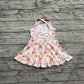 Baby Girls Dress Strap Colorful Daisy Yoga Ruffle Knee Length Dresses Preorder GSD2282 3.26