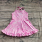 Baby Girls Dress Pink Strap Butterfly Yoga Ruffle Knee Length Dresses Preorder GSD2292 5.2