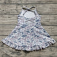 Baby Girls Dress Strap Gray Camo Yoga Ruffle Knee Length Dresses Preorder GSD2308 3.26