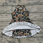 Baby Girls Dress Strap Dark Brown Camo Yoga Ruffle Knee Length Dresses Preorder GSD2309