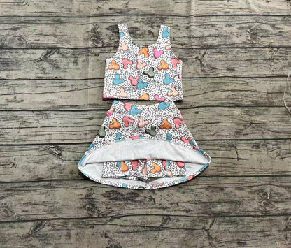 Baby Girls Clothes Sleeveless Cartoon Balloons Top Skort Yoga Set Preorder GSD2331 3.28