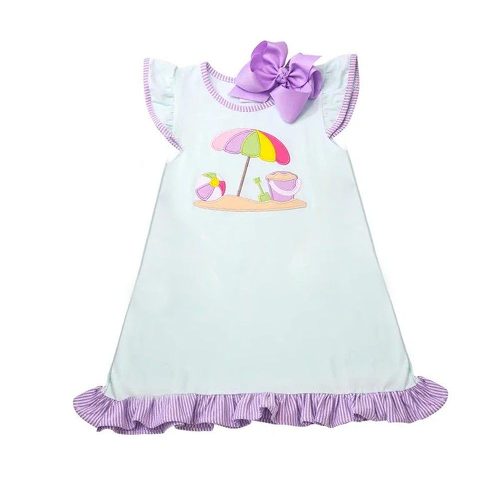 Baby Girls Dress Flutter Sleeves Beach Knee Length Dresses Preorder GSD2454 4.4