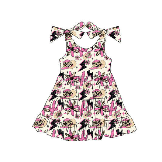 Baby Girls Dress Strap Flowers Hats Knee Length Dresses Preorder GSD2468 4.7