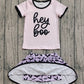 Baby Girls Clothes Light Pink Short Sleeves Hey Boo Top Bats Plaid Skirts Set Preorder GSD2772 8.2