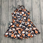 Baby Girls Dress Strap Bows Footballs Plaid Shorts Team Yoga Active Knee Length Dresses Preorder GSD2777 8.2