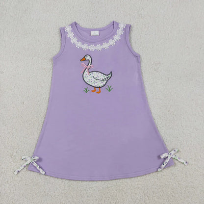 Sibling Baby Girls Embroidery Floral Goose Tunic Ruffle Bummies Shorts Clothes Set Dresses