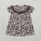 Kids Sibling Clothing Embroidery Mama's Boy Girl Brown Camo Shorts Clothes Set Dress Rompers